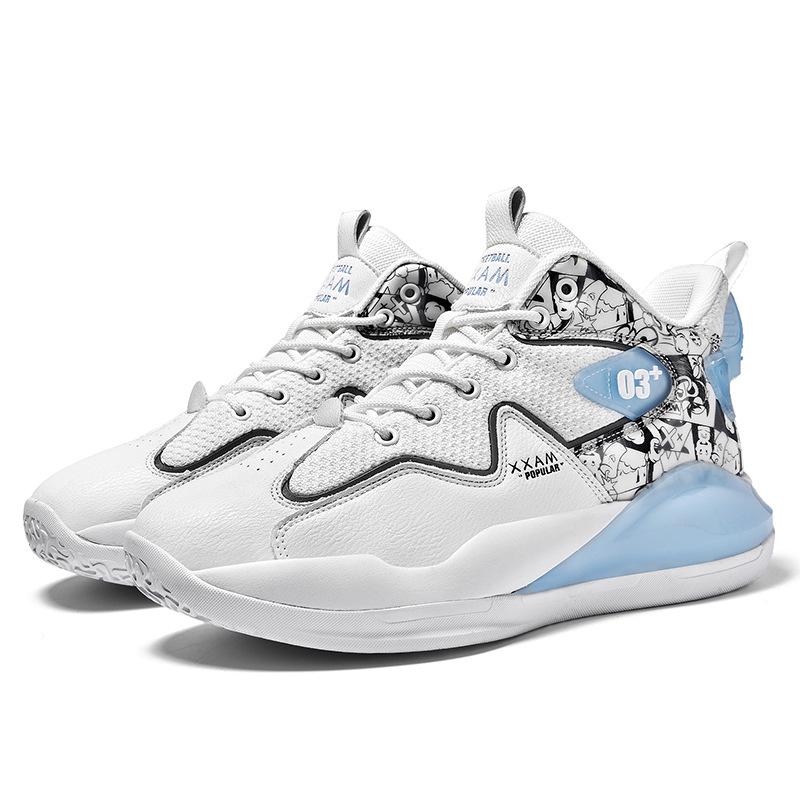 

Men s shoes summer breathable 2025 new junior high school sports shoes running shoes men s trendy shoes high-top sneakers men s sneakers 45