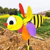 Six Colors Three-dimensional Windmill Cartoon Children Toys Home Garden Decoration Wind Spinner Whirligig Yard Decor
