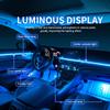 10/14/18 In 1 Led Car Ambient Lights Bluetooth App Control Acrylic Fiber Optic Strip RGB 64 Color Atmosphere Decorative Lamp 12V