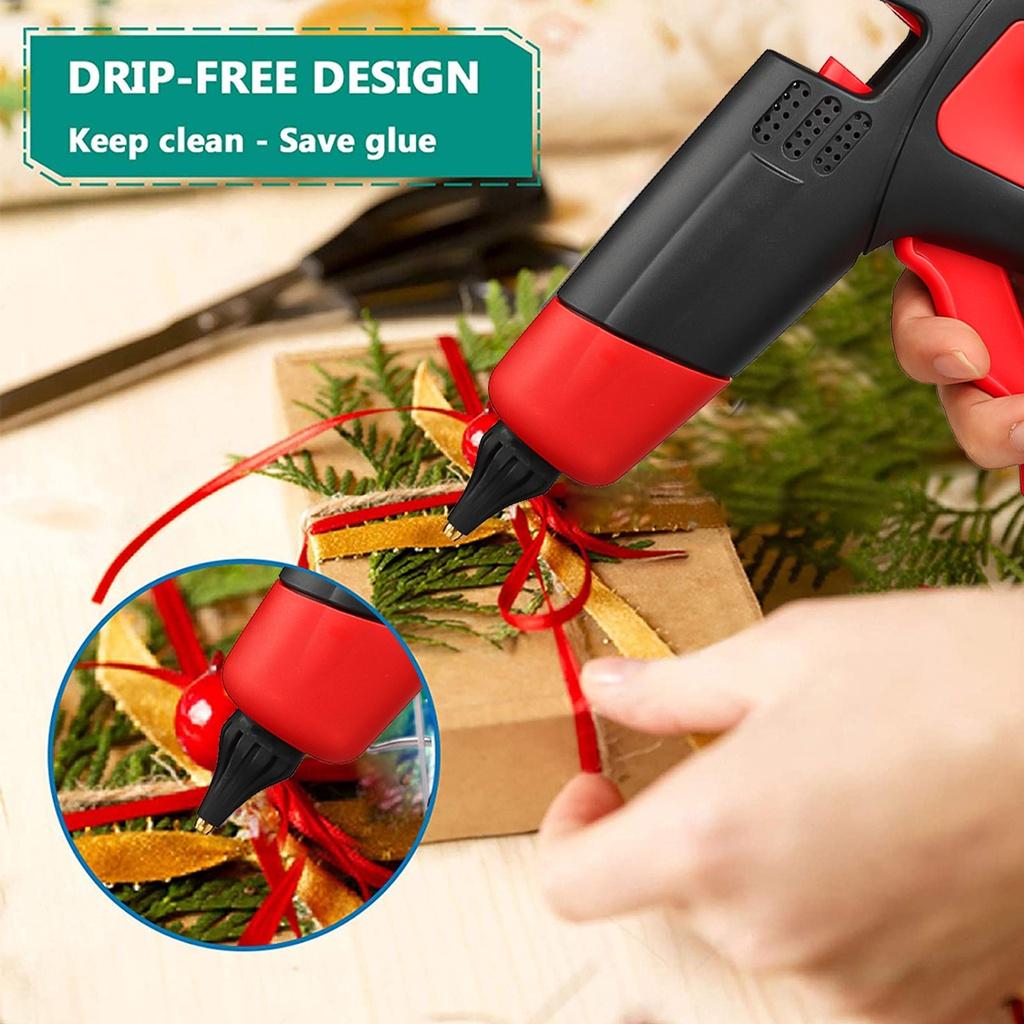 21V 1000W Welding Hot Air Guns Plastic Temperature Adjustable Anti-scald Nozzle for Lithium Battery Cordless Electric Hot Melt Glue Guns