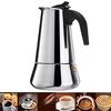 Stainless Steel Moka Coffee Maker Rust-free Moka Espresso Maker for Home Camping