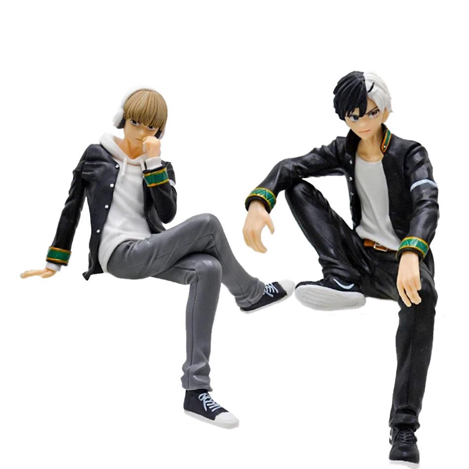 Anime WIND BREAKER Sakura Haruka Figure Kaji Ren Noodle Stopper Figure Sitting Model Toy Gift Doll Aciton Figure