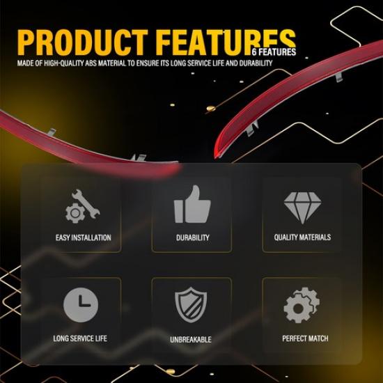 Rear Bumper Reflector For Mercedes Benz ML350 2012-2015 1668200074 1668200174