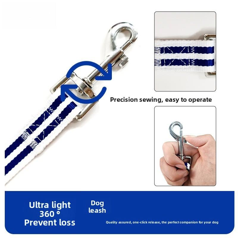Pet polyester leash network yarn dog leash Golden Retriever Labrador medium and large dog out walking dog leash