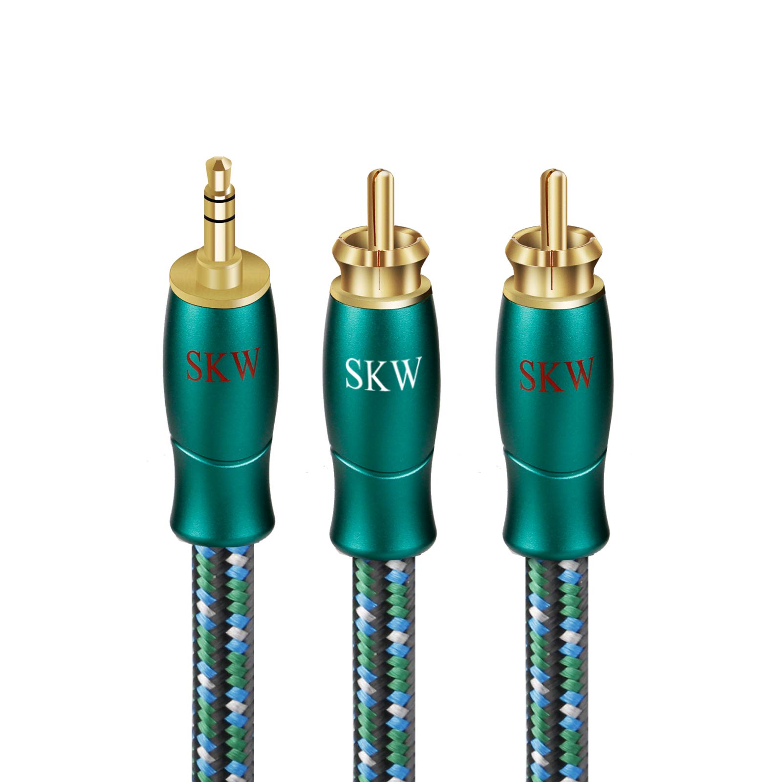 

SKW 3.5mm Stereo Mini Plug to 2RCA (RedWhite) Conversion Stereo Audio CableLength 1.5m