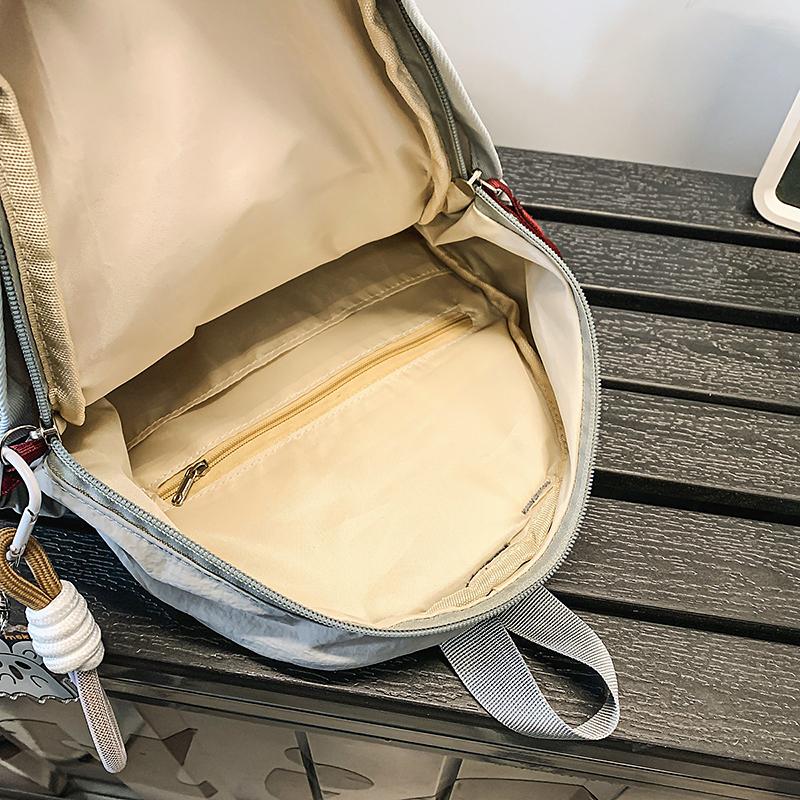 Student Small Bag Women's Lightweight Backpack Men Color Block Sports Travel Backpack