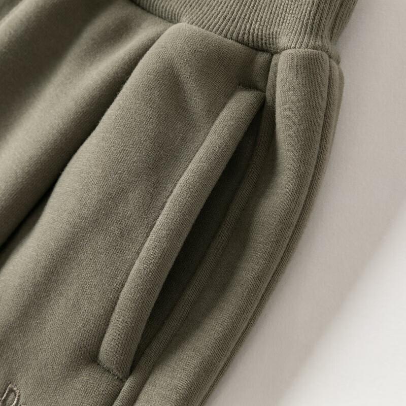 DAVE & BELLA Kids Fleece-Lined Knitted Wide-Leg Pants
