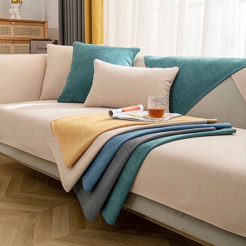 Chenille Sofa Cushion Four Seasons Universal Simple Modern Non-Slip Cushion Stain-Resistant Sofa Cover Thick Cover Towel