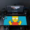 Bart Simpson Mouse Pad, Large Gaming Desk Mat, Non-slip XXL Mousepad for Laptop & Tablet, Mini PC Playmat with Stitched Edges