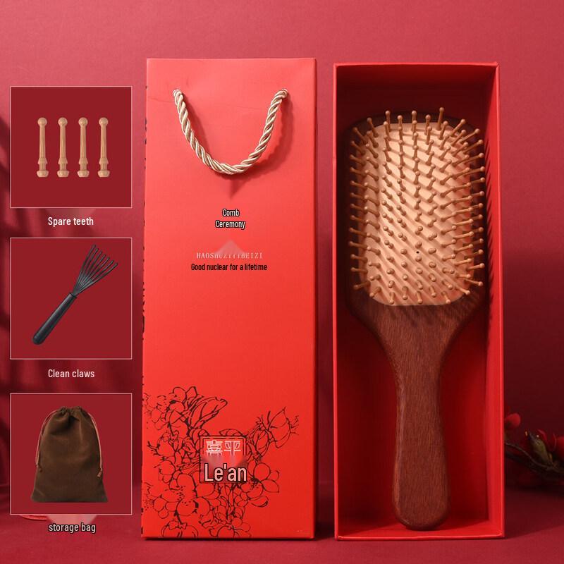 LIEI Sandalwood Air Cushion Massage Paddle Comb