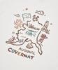 COVERNAT Iceland Line Graphic Long Sleeve White