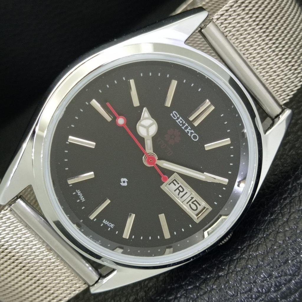 ВИНТАЖНЫЕ ОТРЕМОНТИРОВАННЫЕ МУЖСКИЕ ЧАСЫ SEIKO EXPO 70 АВТОМАТИЧЕСКИЕ 6309A ЯПОНИЯ a441900-1