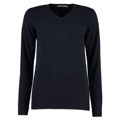 Womens/Ladies Arundel V Neck Long-Sleeved Sweater Top