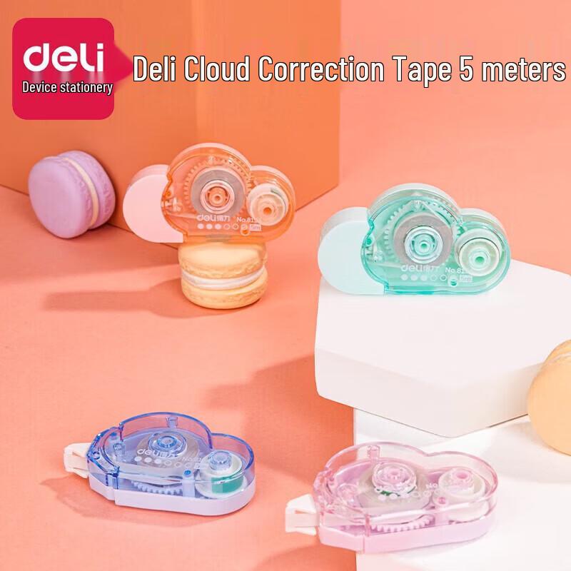 Deli 8154 Cloud Correction Tape 4-Pack
