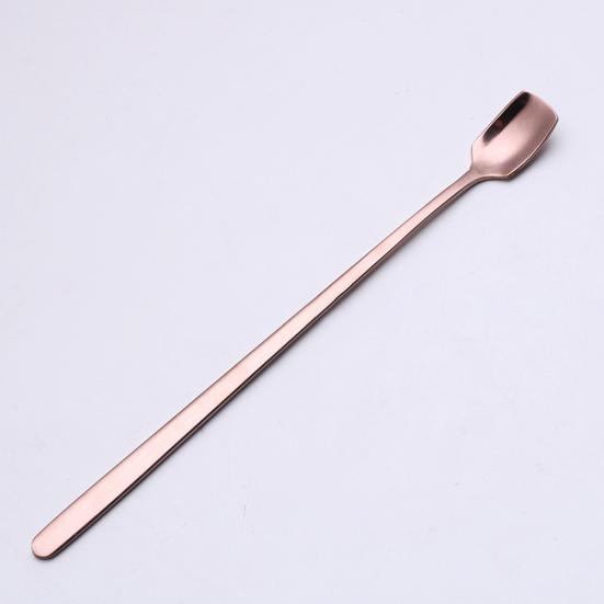 Stainless Steel Spoon Kitchen Long Handle Coffee Dessert Cocktail Stirring Scoop