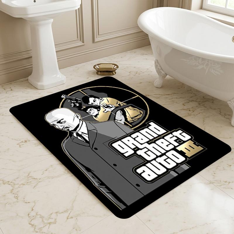 Gta Iii Living Room Non-Slip Area Rug Soft Carpet for Bedroom Game Playroom Sofa Office Home Decor Doormat Christmas Gift C9211749