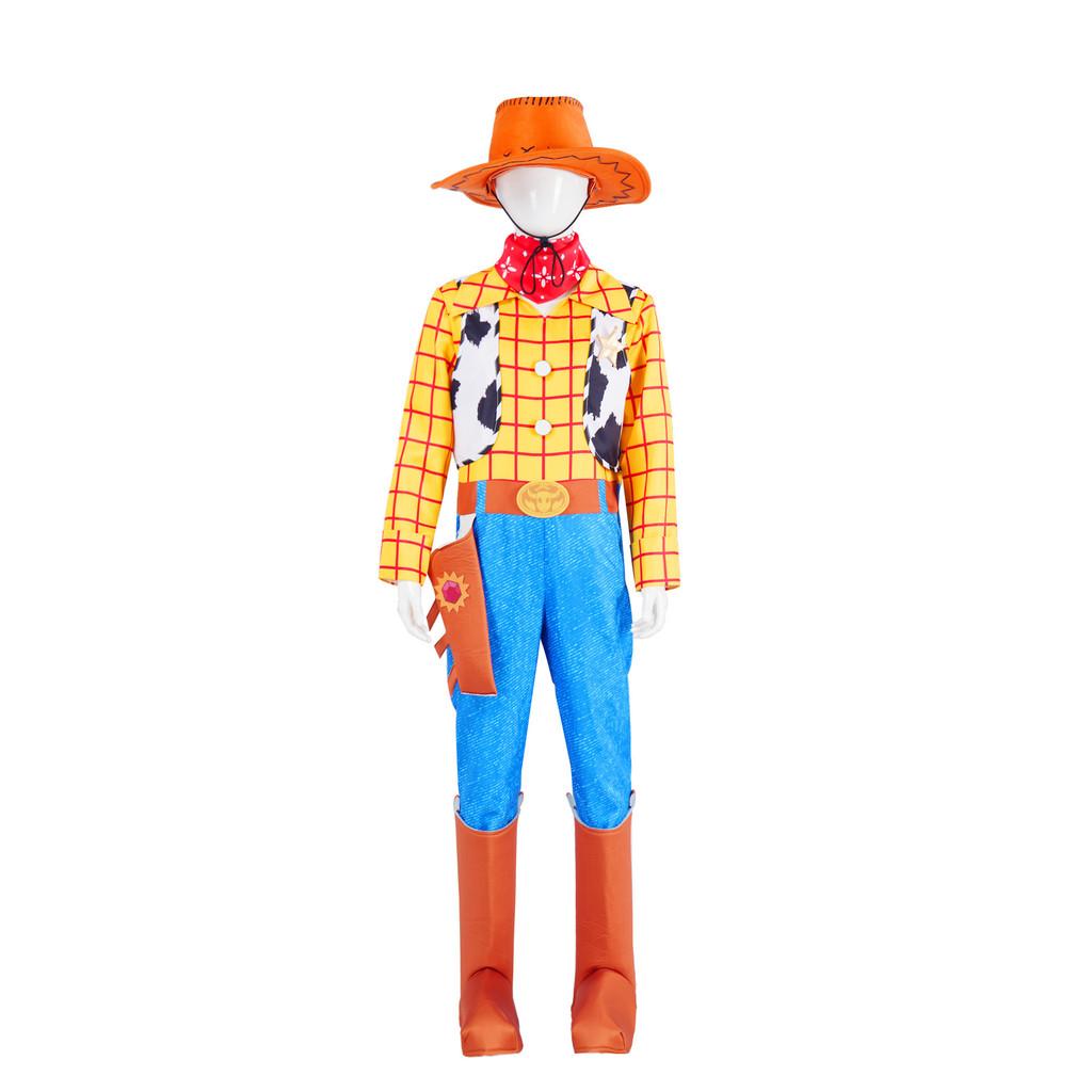 Disfraz Cosplay de Woody de Toy Story con Tejido de Poliéster para Role Play de Anime Adultos