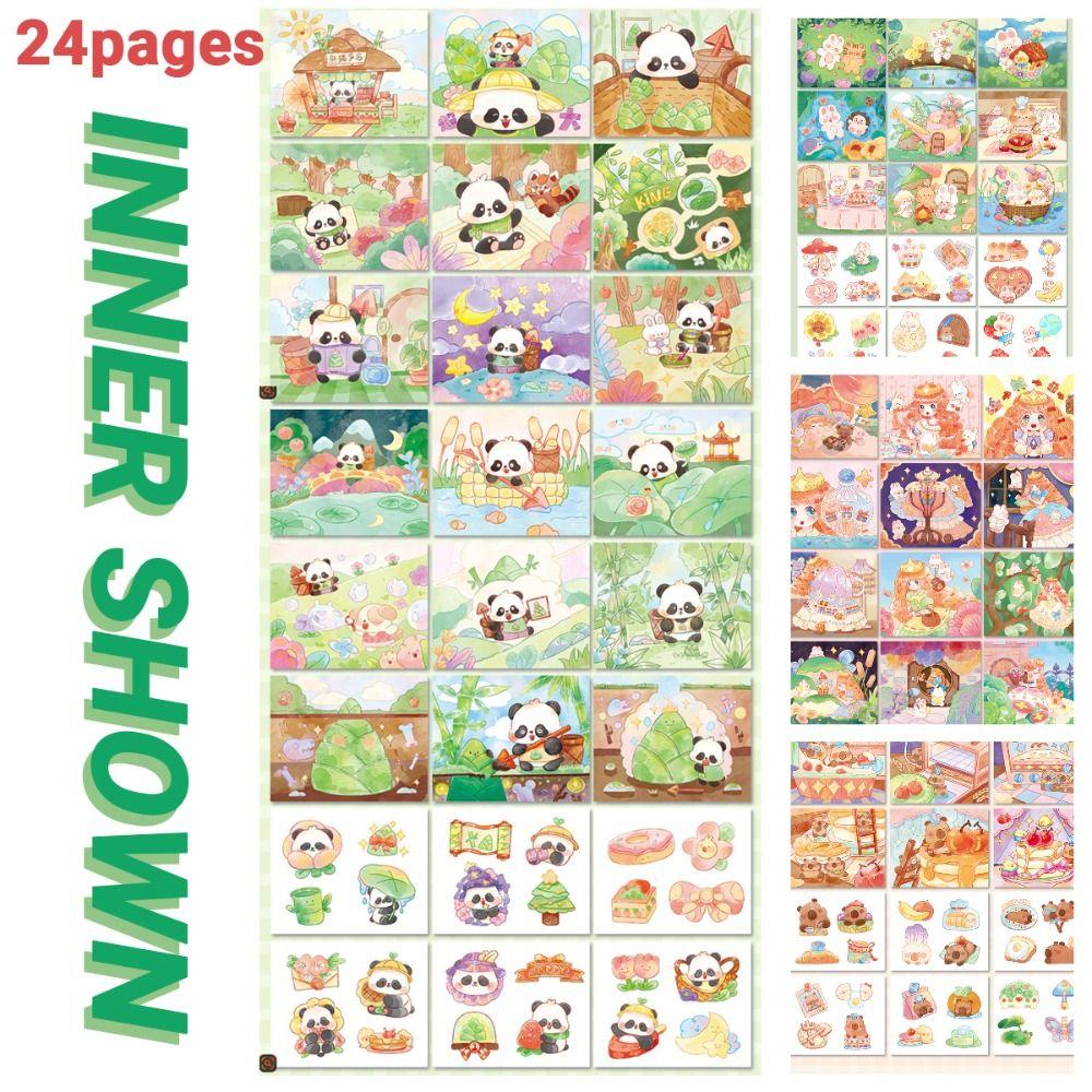 with 10-Color Pigment Blocks Blank Doodle Book Set Creative Watercolor Coloring Set  Early Learning
