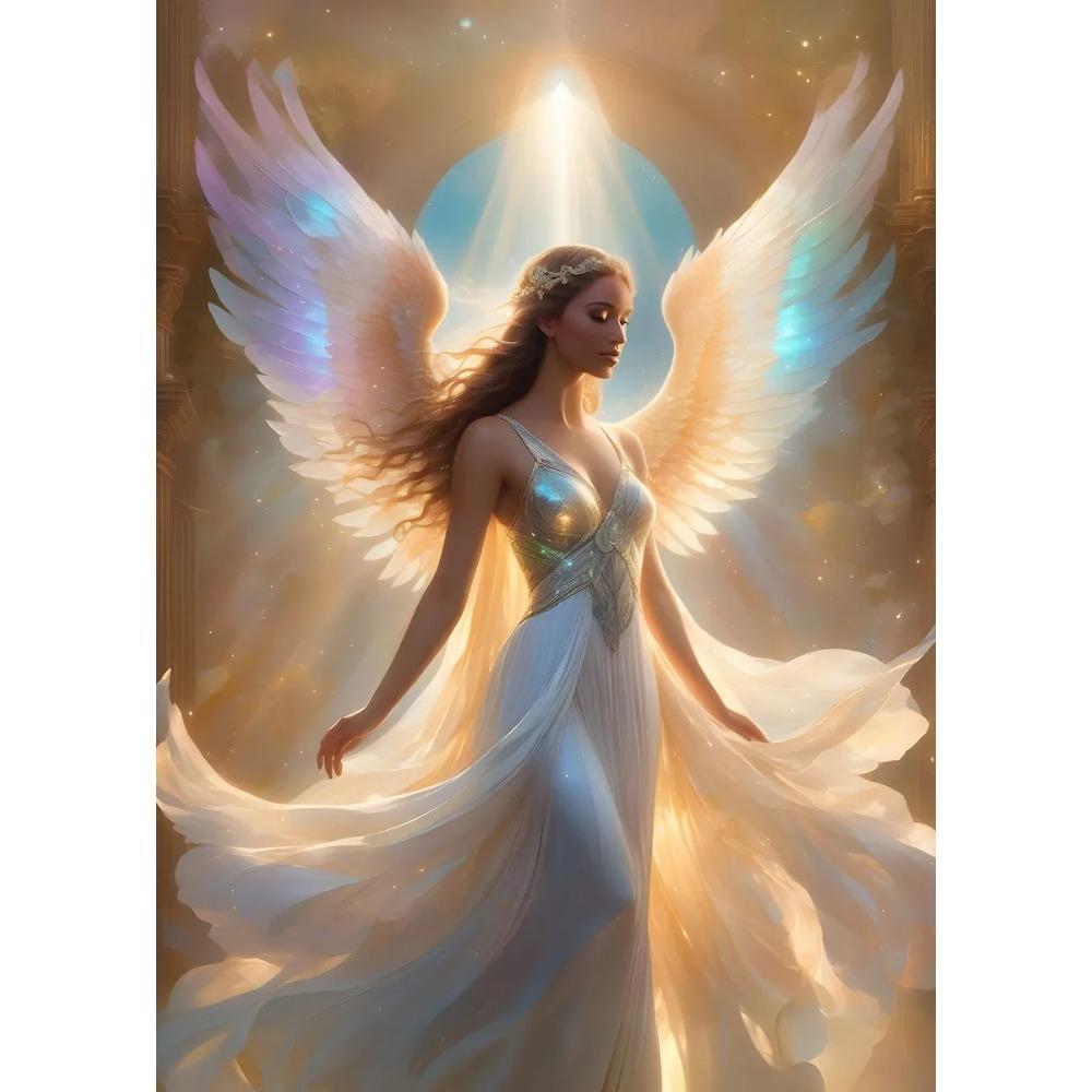 Beautiful Guardian Angel Poster Vintage Timeless Angelic Spiritual Prints Canvas Painting Girly Wall Art Picture Home Room Decor