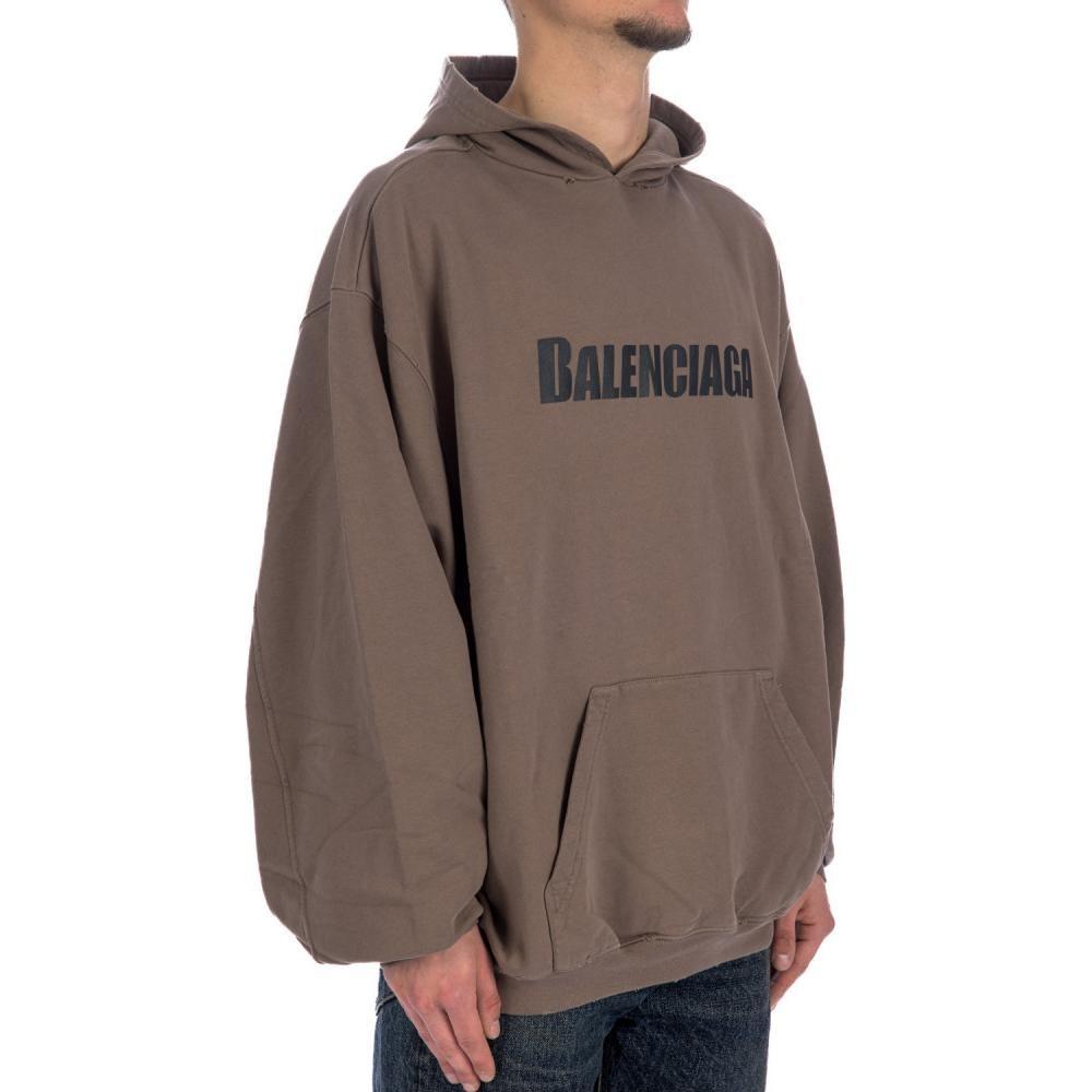 Balenciaga Logo Printed Distressed Hoodie 729361TNVL27761