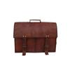 Leather Briefcase Messenger Bag 18 In Laptop Satchel Office College Shoulder Bag