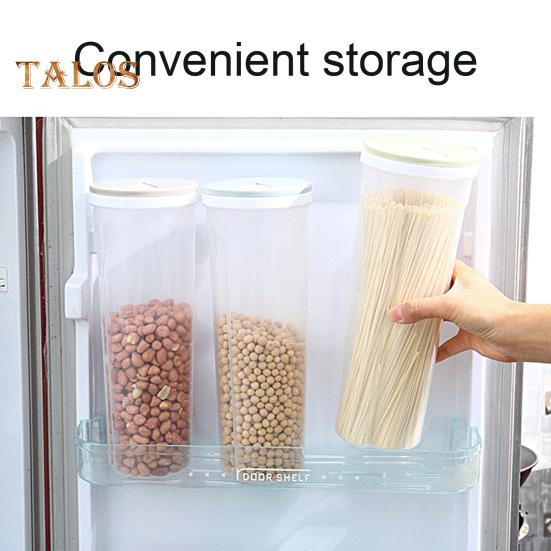 Høy Klar Spaghettibeholder Oppbevaringskrukke med Lokk BPA-fri Stor Kapasitet Gjennomsiktig Design Lufttett Lekkasjesikker Spaghettioppbevarer