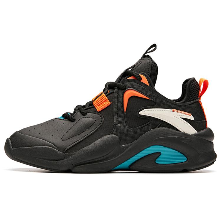 

New Anta Bastard Abrasion Resistant Shock Absorbers Low Top Chunky Sneakers Men s Black Green 112018088-4 42.5