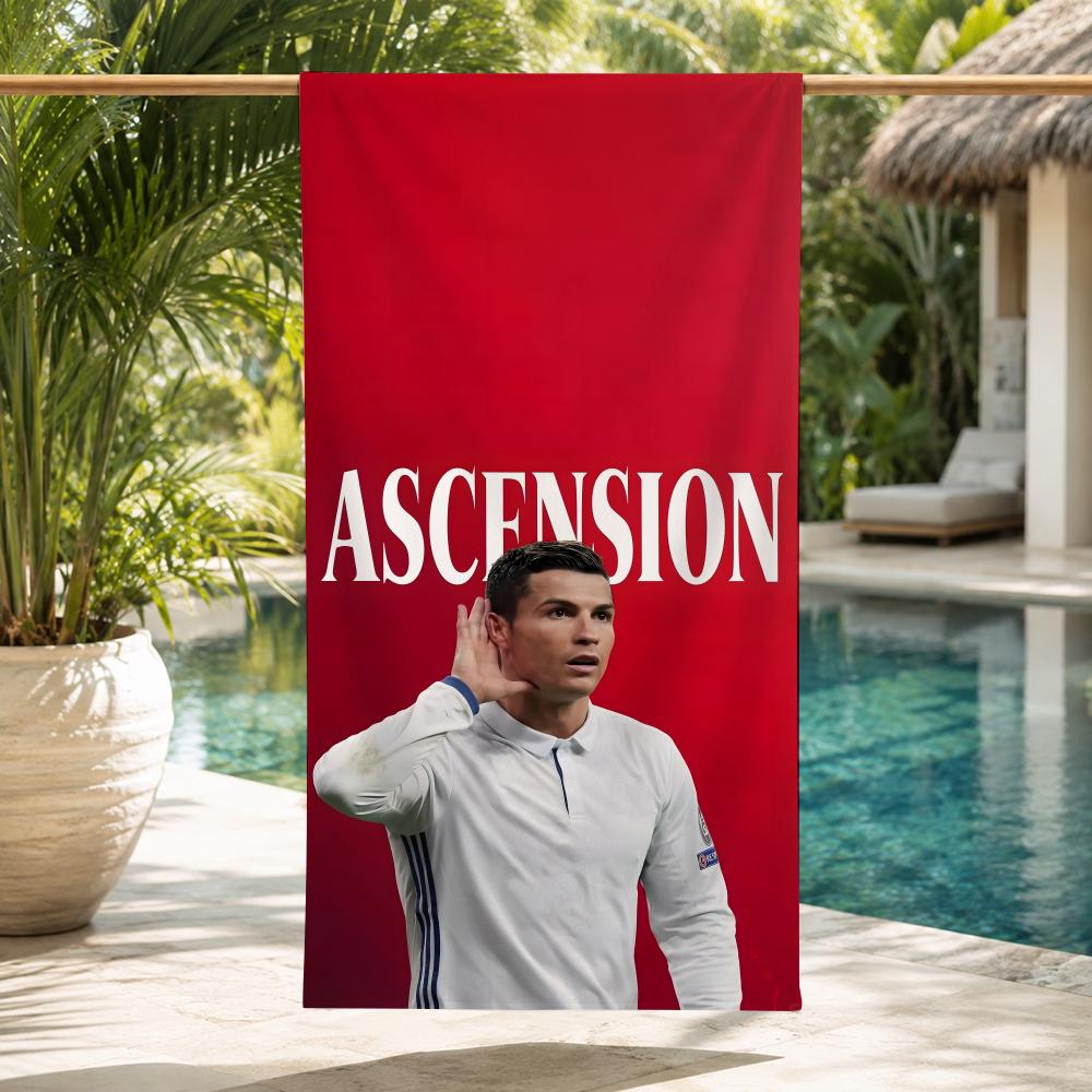 Cristiano Ronaldo Towel ultra-fine fiber quick drying absorbent towel, beach swimming vacation beach towel