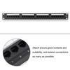 LAN Network Adapter CAT6 24 Port Patch Panel Rack Cable Wall Mounted Bracket Rack Tool