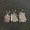 Transparent Mini Picture Frame Keychains  Detachable Design Bulk Pack of 5-100pcs for Unique DIY Souvenirs Memorial Gifts