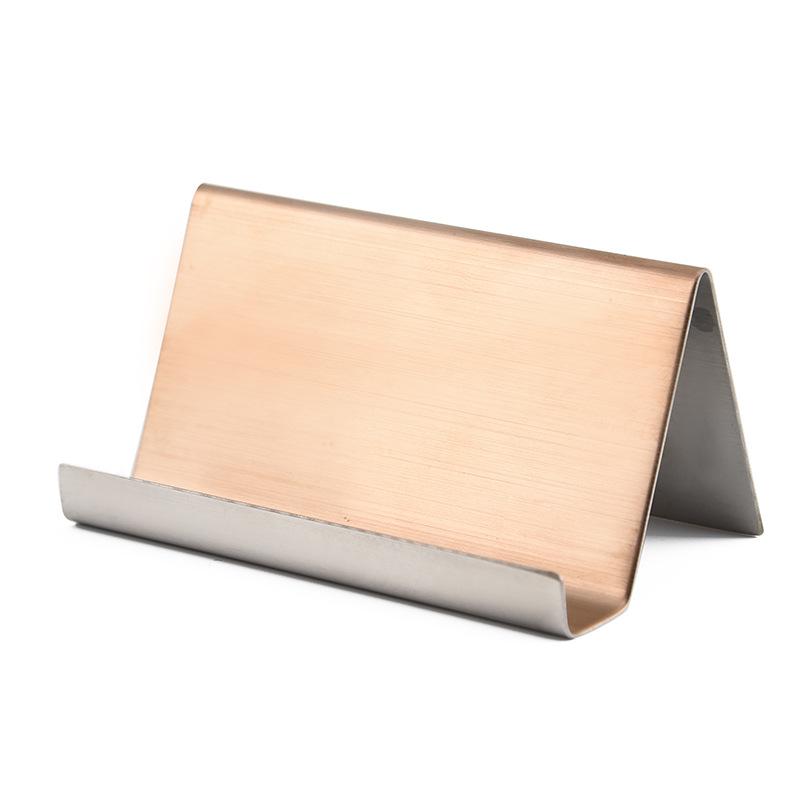 304 Stainless Steel Business Card Holder and Phone Stand