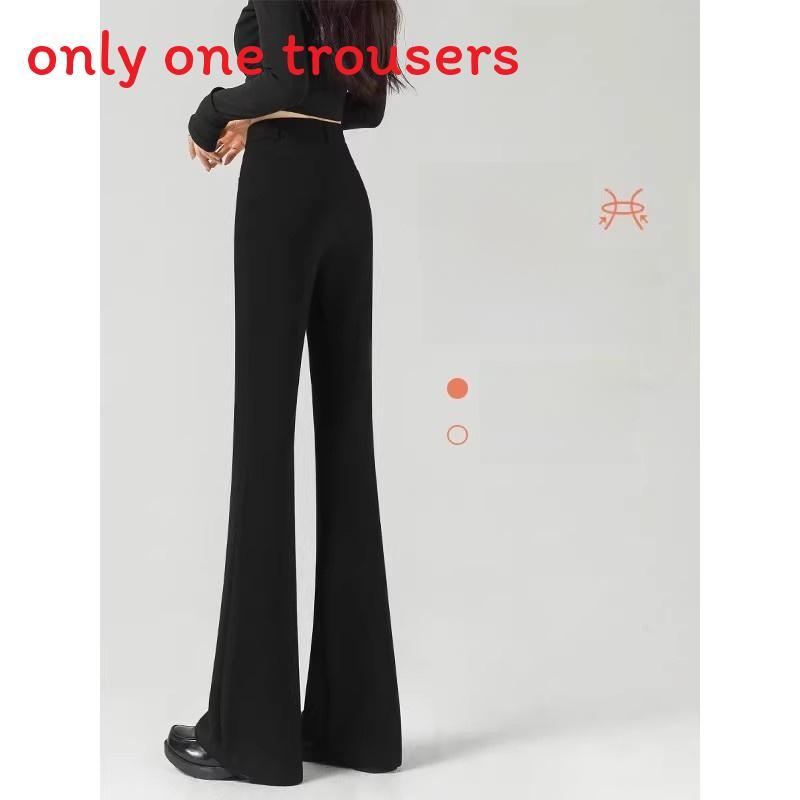 Micro Flared Pants For Women With High Waist And Fleece Lining For Autumn Casual Wear