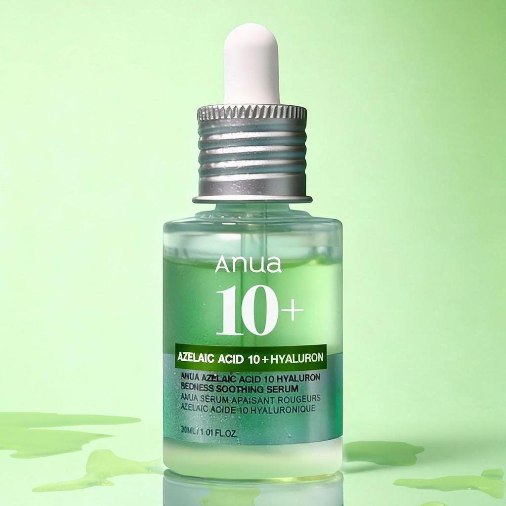 Anua AZELAIC HYALURON SOOTHING SERUM 30ML, Soothing Calming, Hydrating, Improve Texture, Non-Sticky, K-Beauty, Korean Makeup