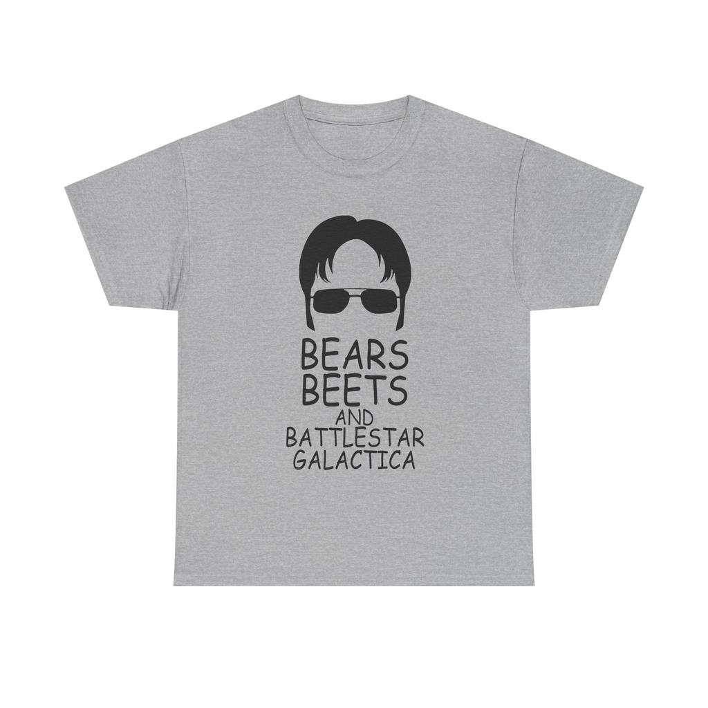 Bears Beets Battlestar Galactica T-shirt The Office Quote Shirt Dwight Schrute Fan