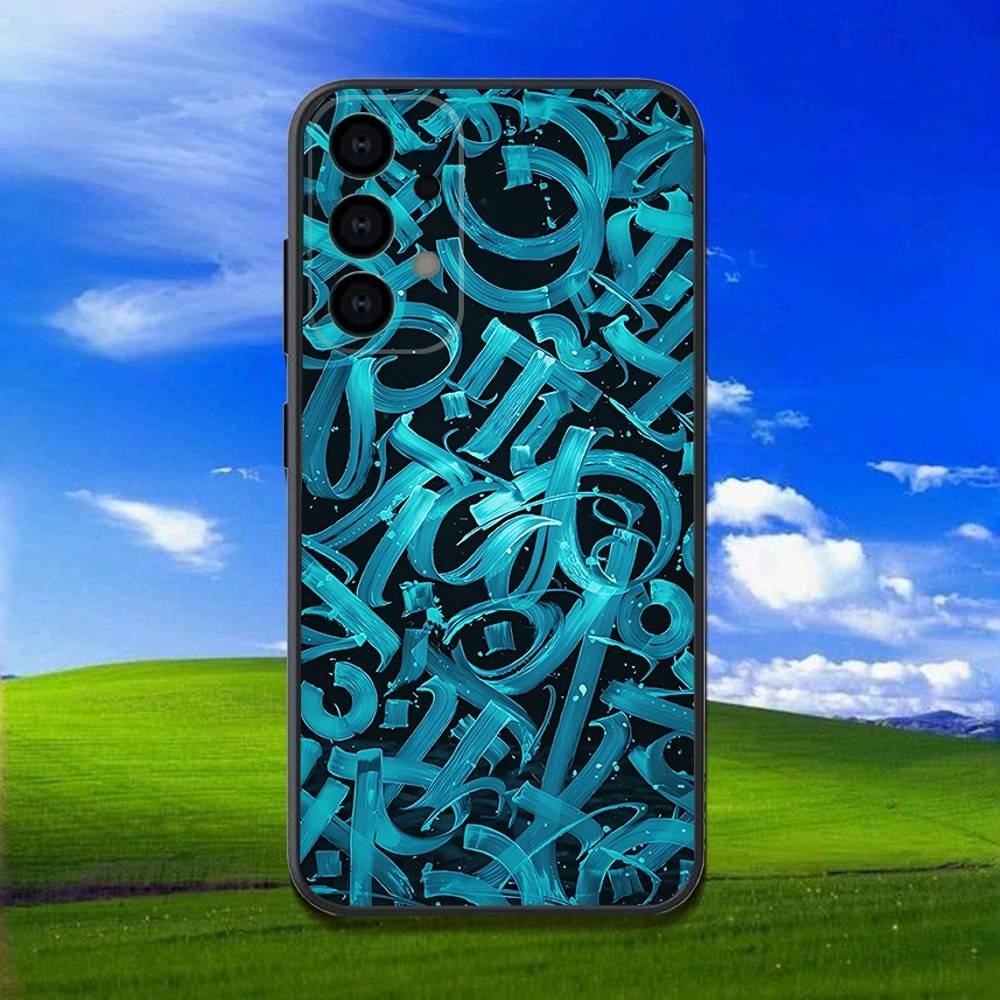 Pokras Lampas Art Graffiti Handyhülle für Samsung Galaxy A13,A21s,A22,A31,A32,A52,A53,A71,A80,Weiche Schwarze Hülle