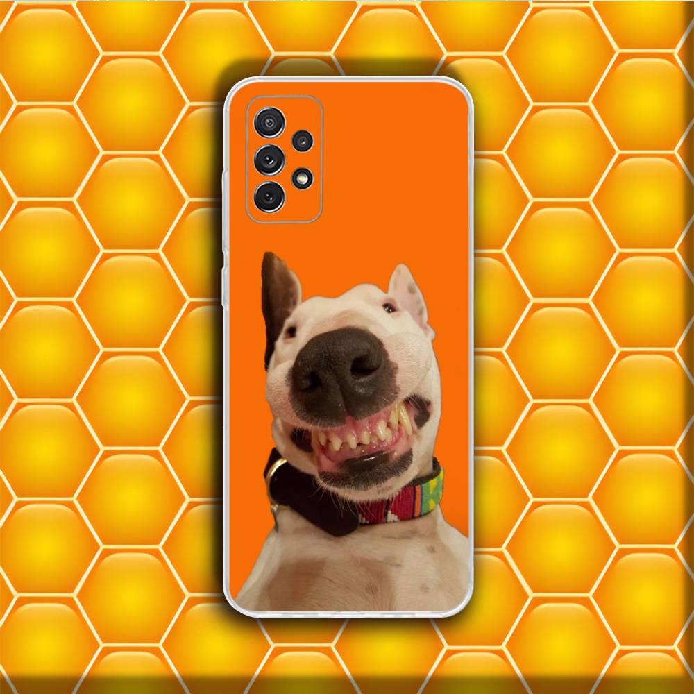 Cool Cute Bull Terrier Dog  Phone Case Silicone For Samsung S30,23,21,22,20 FE lite,S10,9,PIus Note20ultra Soft Transparent