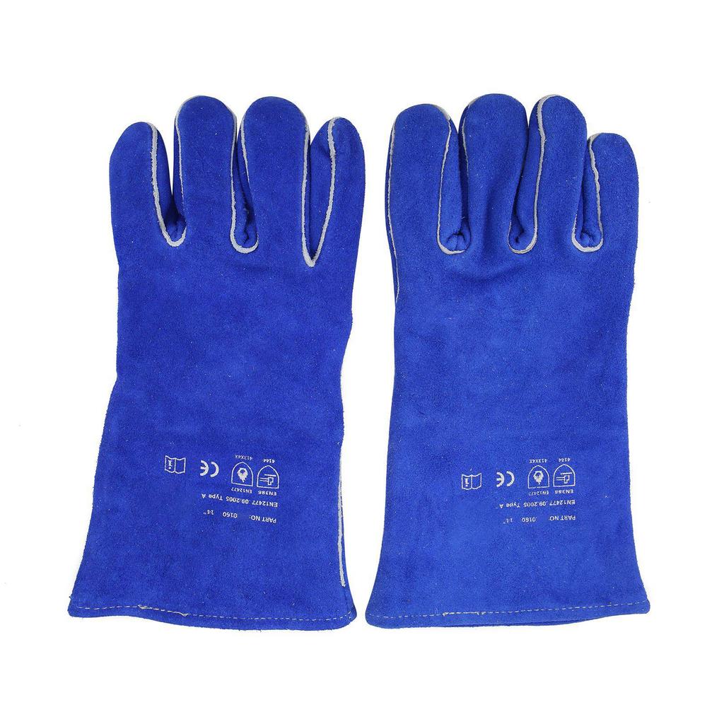 1 Pair Welding Gloves Heat Resistant Breathable Hands Protection for Barbecue Grilling Cooking Kitchen