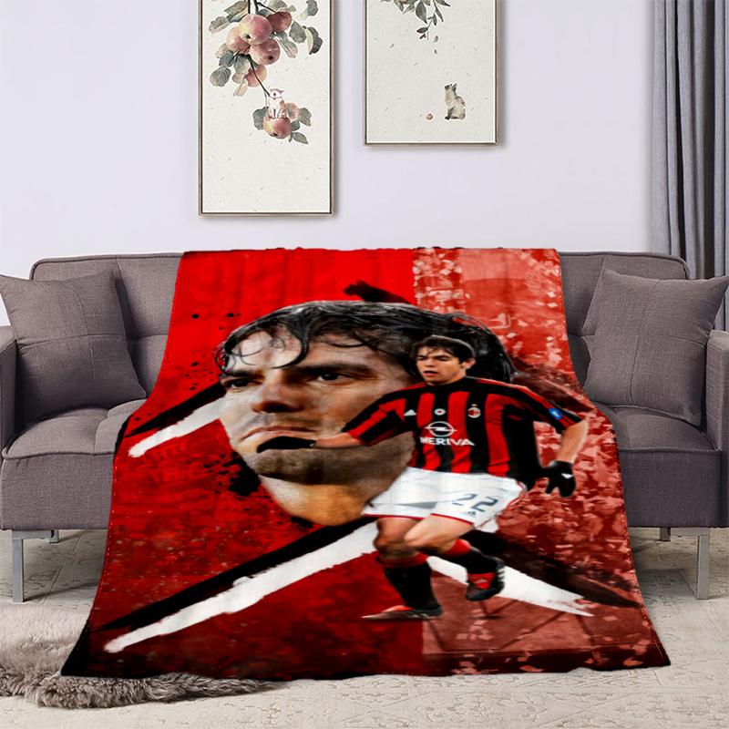 Former Associazione Calcio Milan Ricardo Izecson dos Santos Leite blanket Soft four season home bed office travel outdoor warm blanket L2