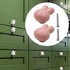 Mini Rabbit Figurine Drawer Handle Animal Sculpture Ceramic Door Cabinet Knob for Home
