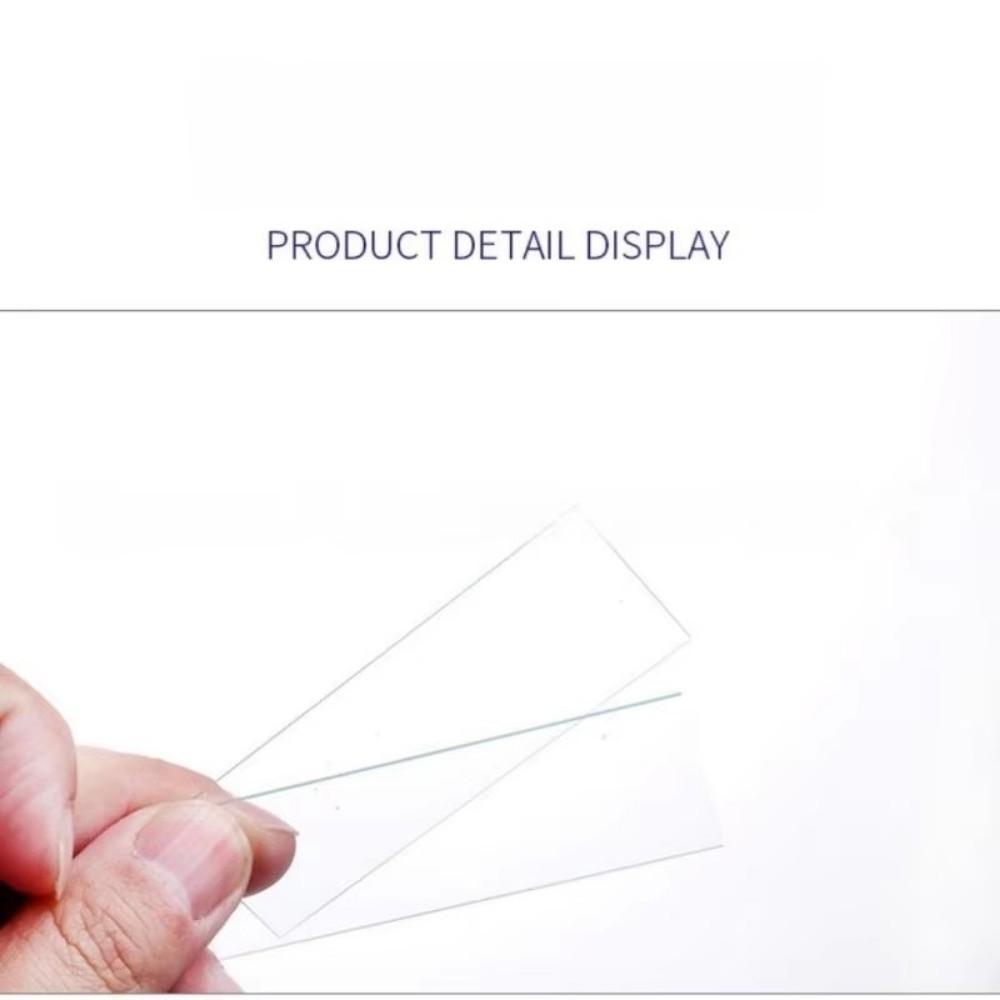 50Pcs/Box Glass Microscope Slides 25.4x76.2MM DIY Blank Biology Glass Slide Frosting Smooth Surface Blank Slides