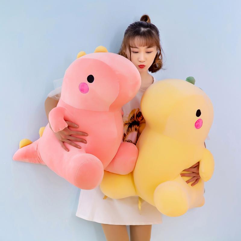 25CM Lovely Dinosaur Plush Toys Super Soft Cartoon Stuffed Animal Dino Dolls for Kids Baby Hug Doll Sleep Pillow Home Decor