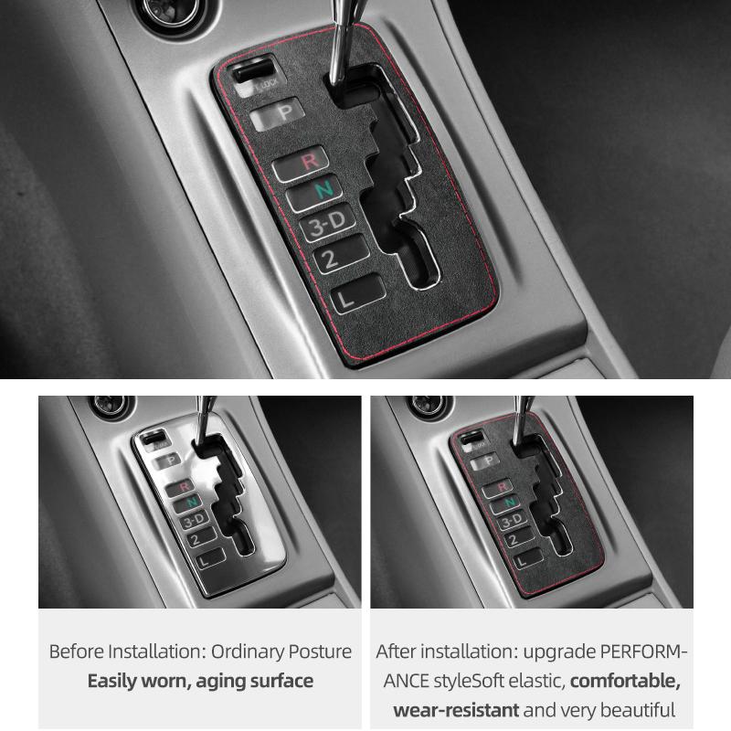 Made of Alcantara Betterhumz For Toyota Corolla 2004-2013 Center Console Gear Shift Panel Trim Stickers Car Interior Accessories