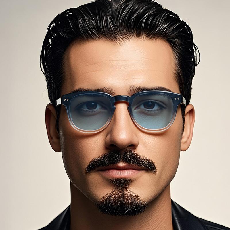  New Ins Popular Fashion Square Candy Color Sunglasses Women Blue Vintage Rivets Men Shades UV400