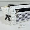 Mint Lace Pencil Case & Cosmetic Bag - Large Capacity, High Style, Ideal for Students