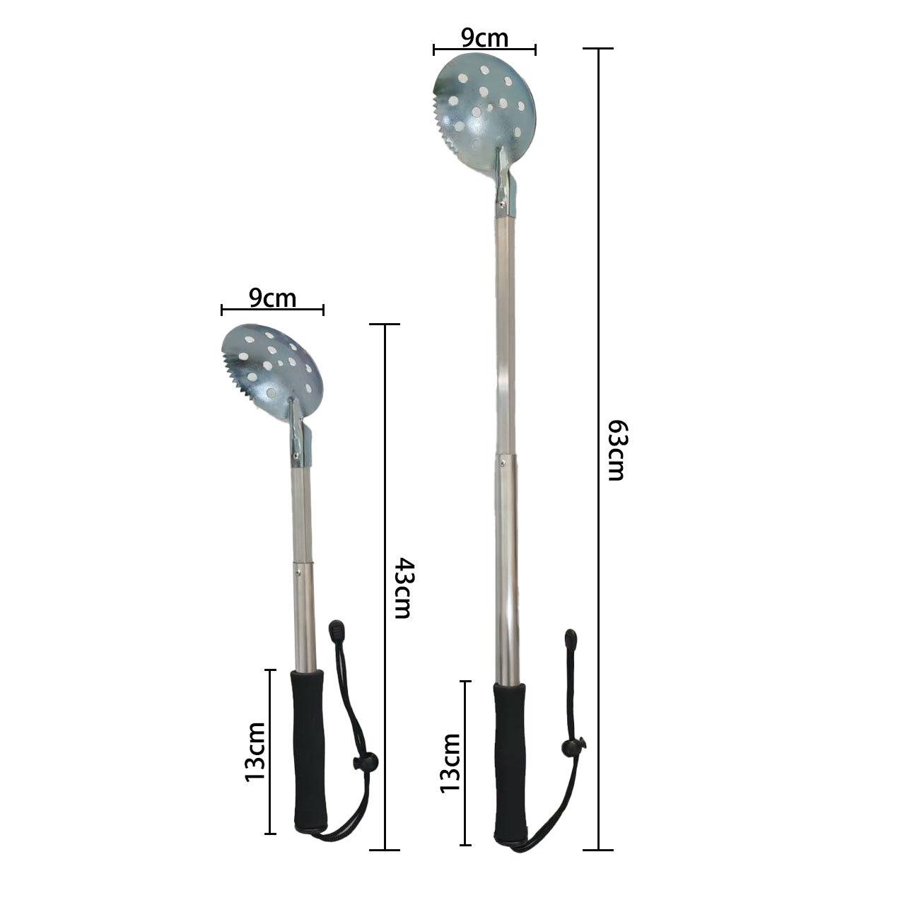 Ice Fishing Skimmer & Ladle - Stainless Steel Chisel & Breaker for Winter Fishing