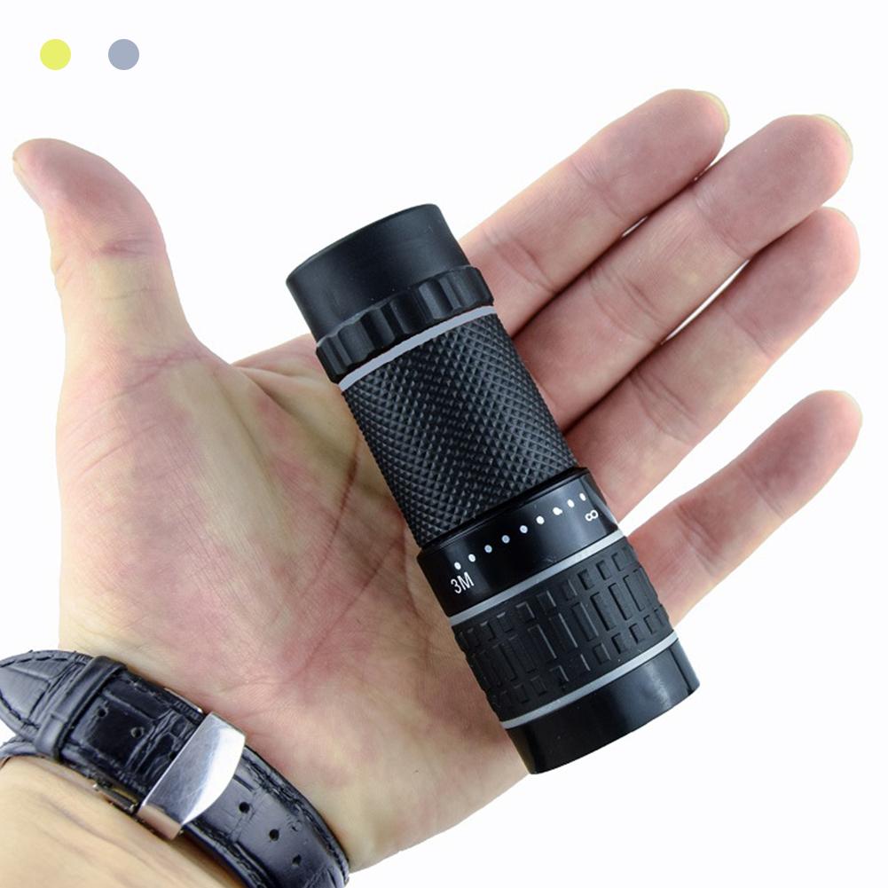 

Outdoor Portable 10*22 Monocular Telescope Low Light Night Vision High Power HD Children s Telescope Yellow circle