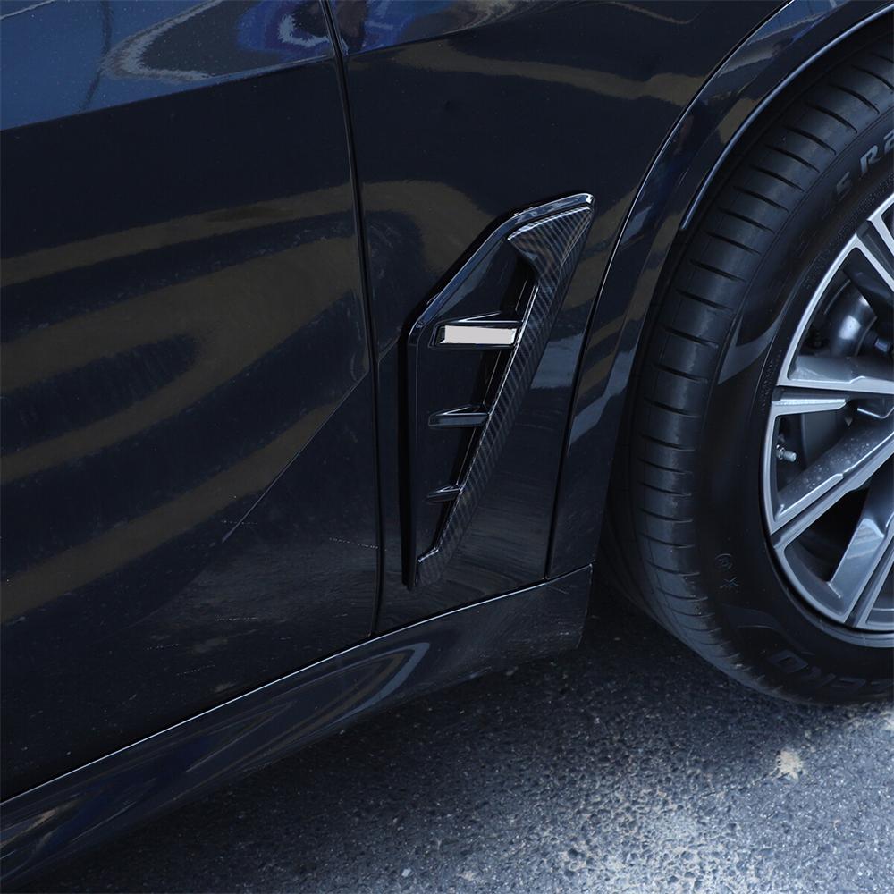 Krytky větracích otvorů blatníku s bočním křídlem v karbonovém vzhledu pro BMW X5 G05 X5M 2019-2022