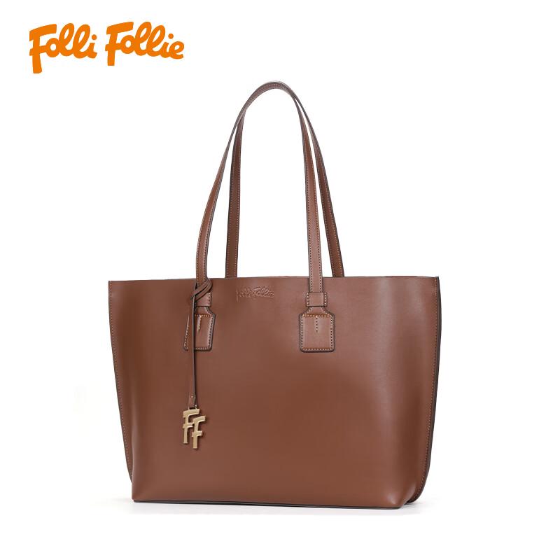 Folli Follie Genuine Leather Fashion Tote Bag