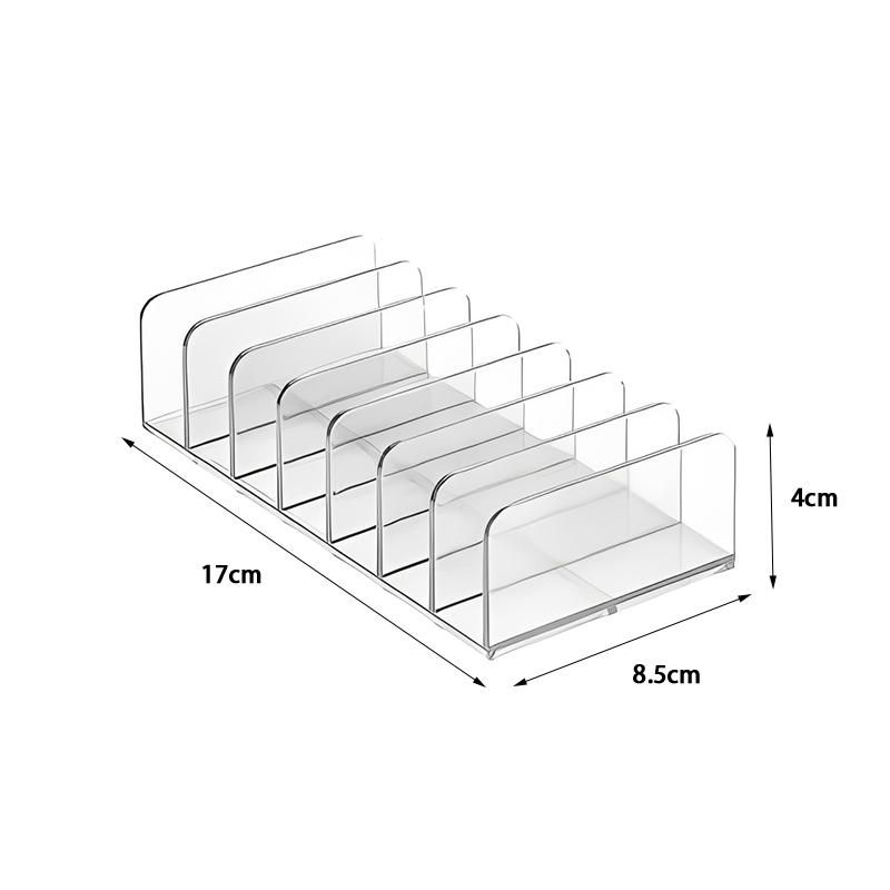 

7-Compartment Makeup Organizer – Transparent Desktop Display & Storage Box for Eyeshadow Palettes, Blush, Brushes & Cosmetics