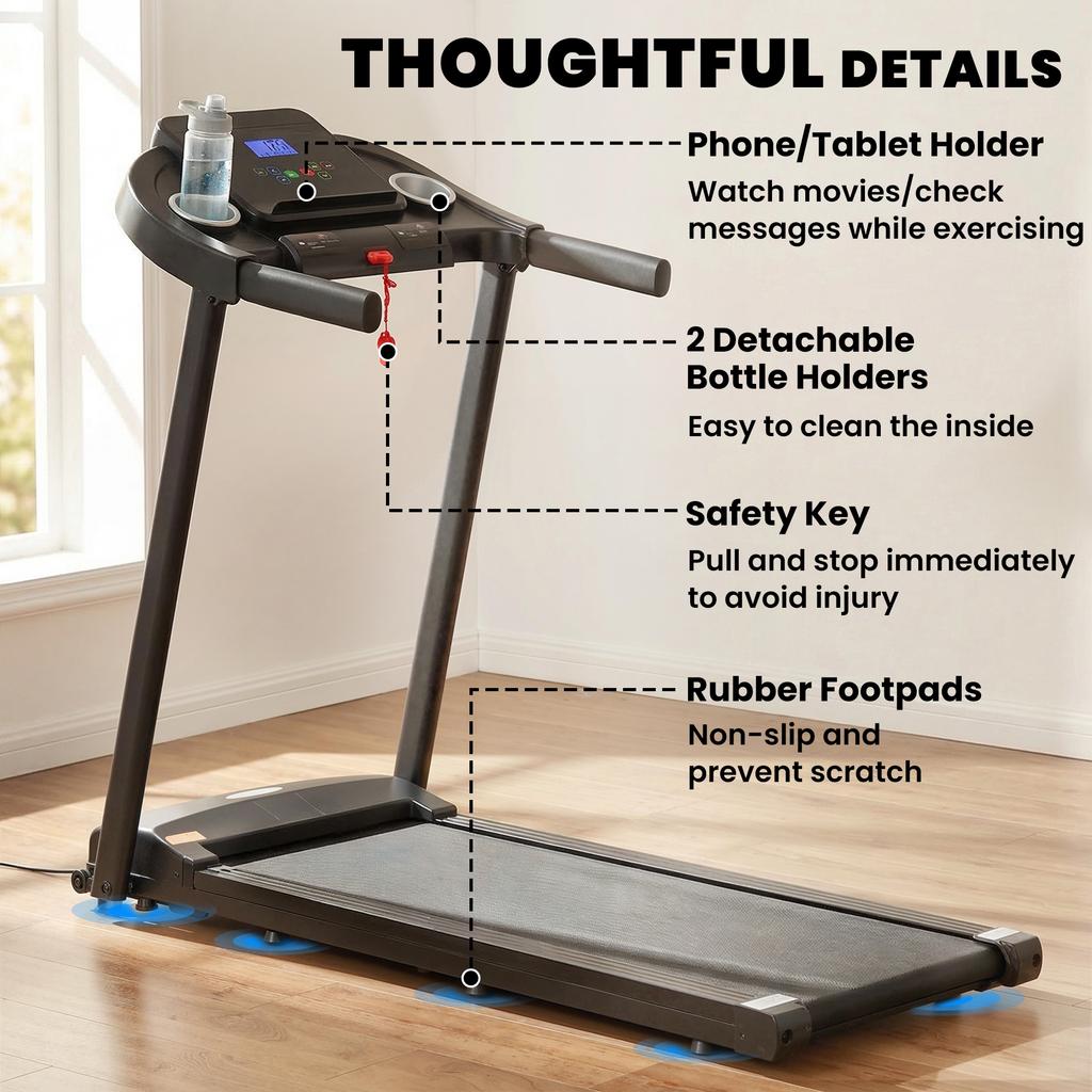 Treadmill Electric Motorised Running Machine W/ LED Display